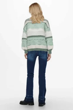 Only Sueteres E Cardigans-Camisola De Malha Gola Redonda