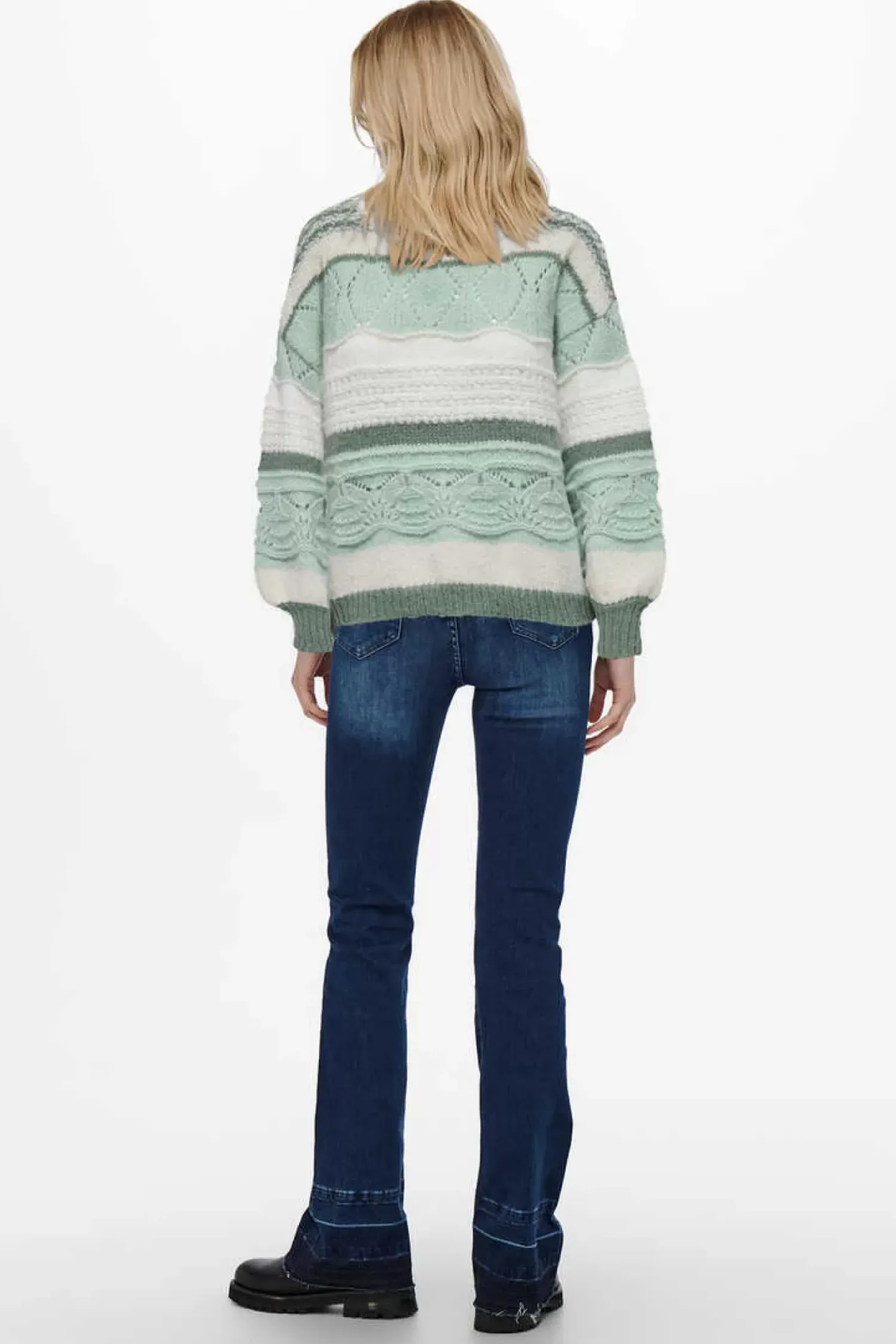 Only Sueteres E Cardigans-Camisola De Malha Gola Redonda