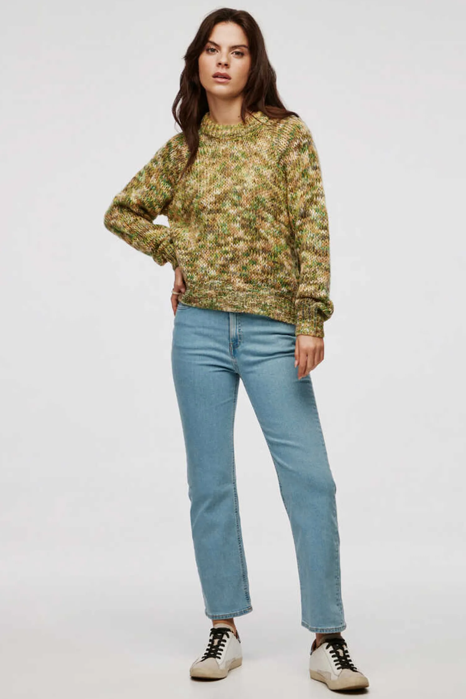 Jack & Jones Sueteres E Cardigans-Camisola De Malha Multicolor De Gola Redonda