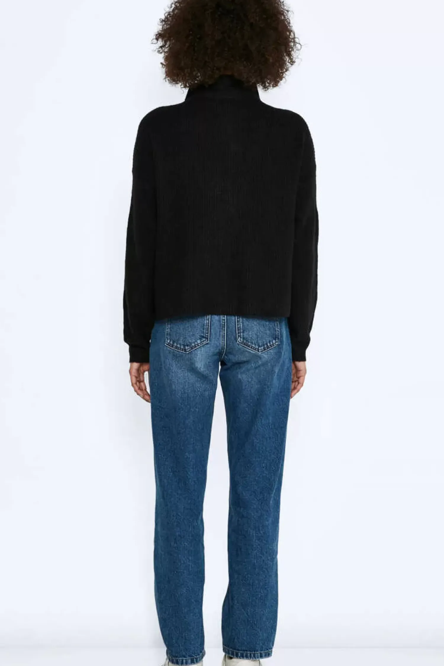 Noisy May Sueteres E Cardigans-Camisola De Malha Oversize De Gola Alta