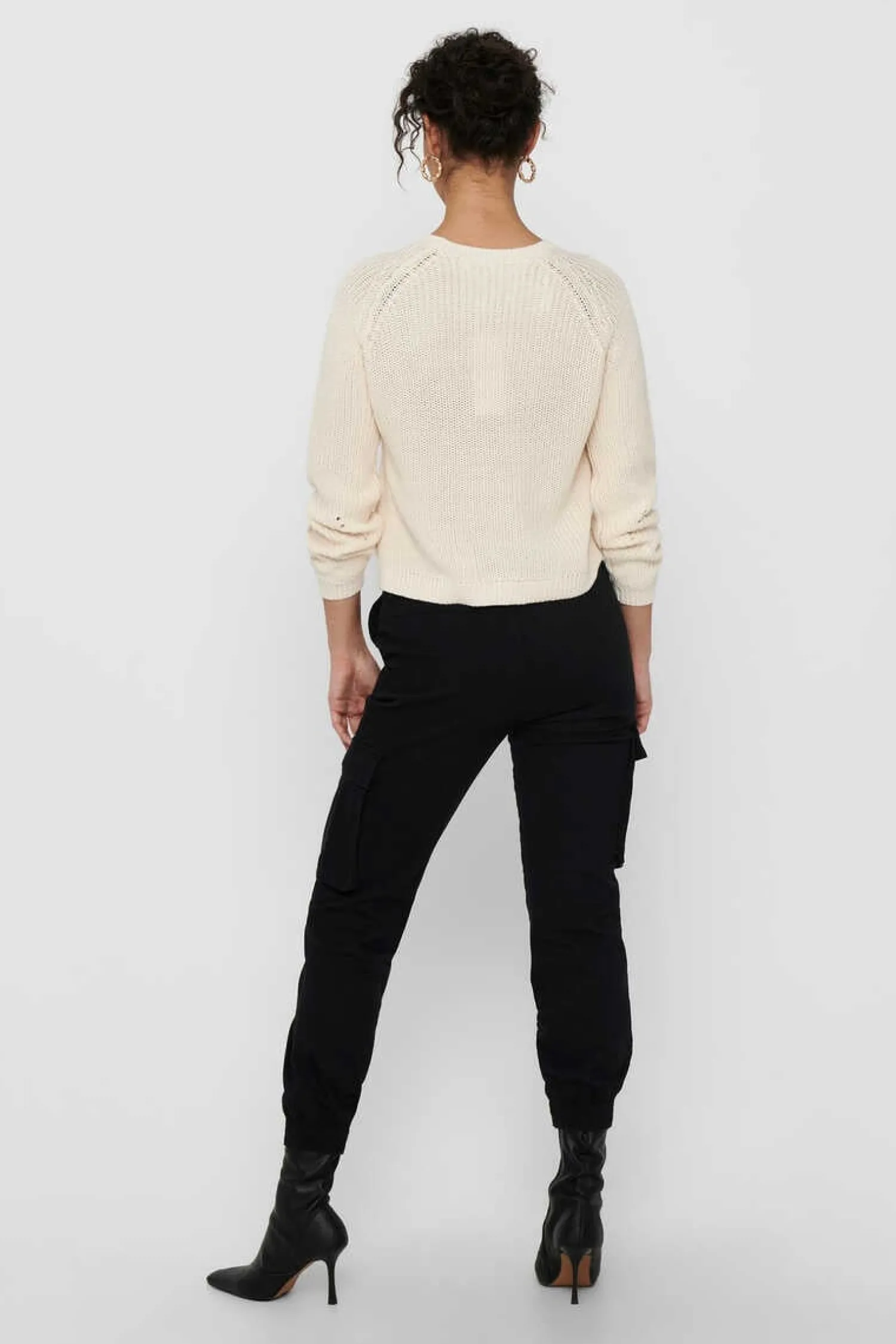 Only Sueteres E Cardigans-Camisola De Manga Comprida De Gola Redonda