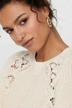 Only Sueteres E Cardigans-Camisola De Manga Comprida De Gola Redonda