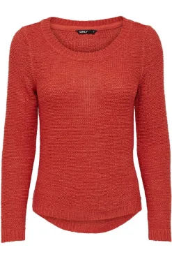 Only Sueteres E Cardigans-Camisola De Manga Comprida E Gola Redonda