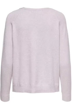 Only Sueteres E Cardigans-Camisola De Manga Comprida E Gola Redonda