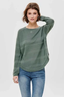 Only Sueteres E Cardigans-Camisola De Manga Comprida E Gola Redonda