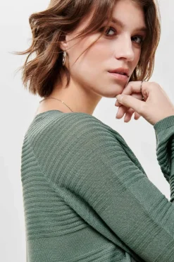 Only Sueteres E Cardigans-Camisola De Manga Comprida E Gola Redonda