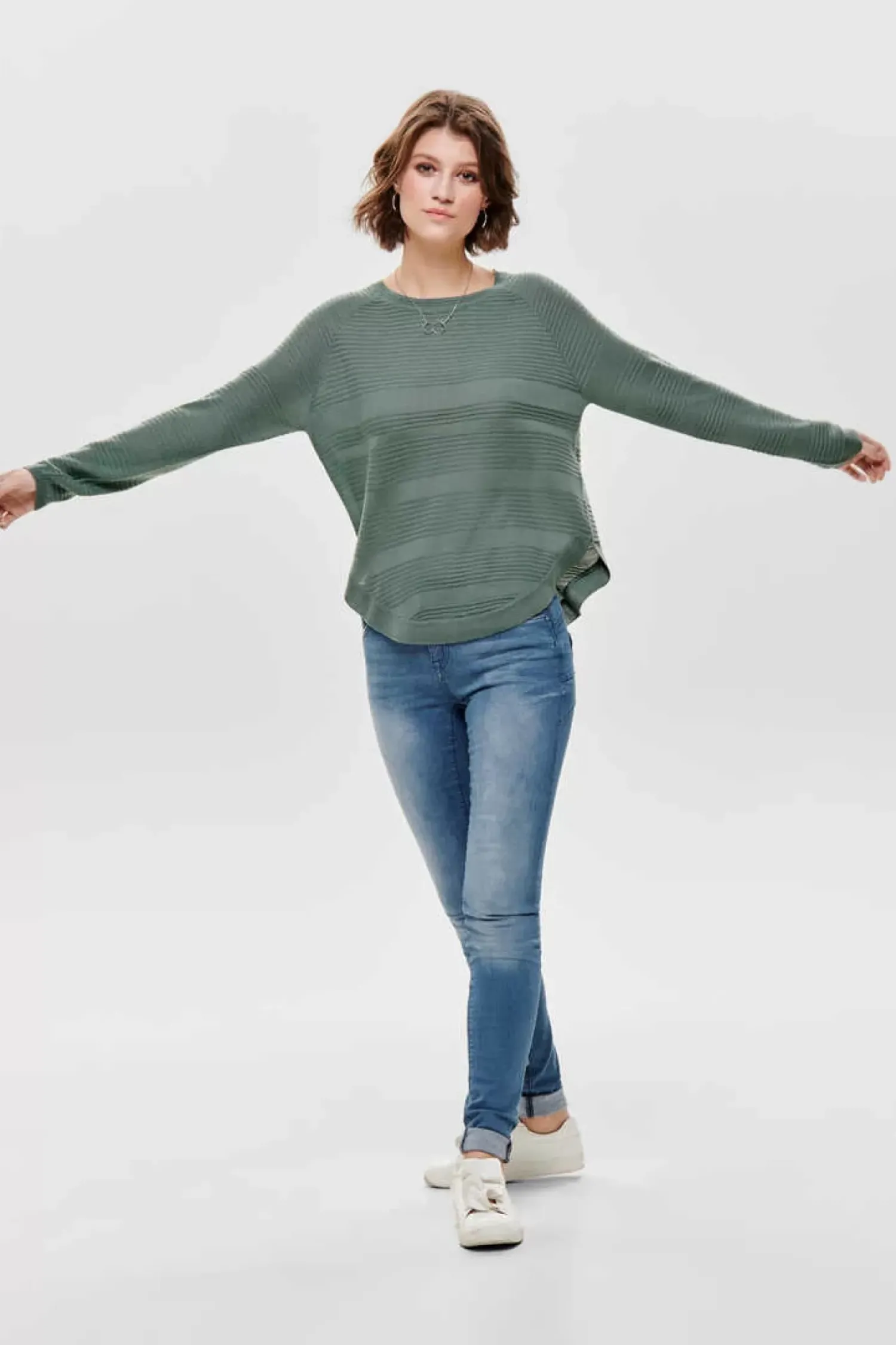 Only Sueteres E Cardigans-Camisola De Manga Comprida E Gola Redonda