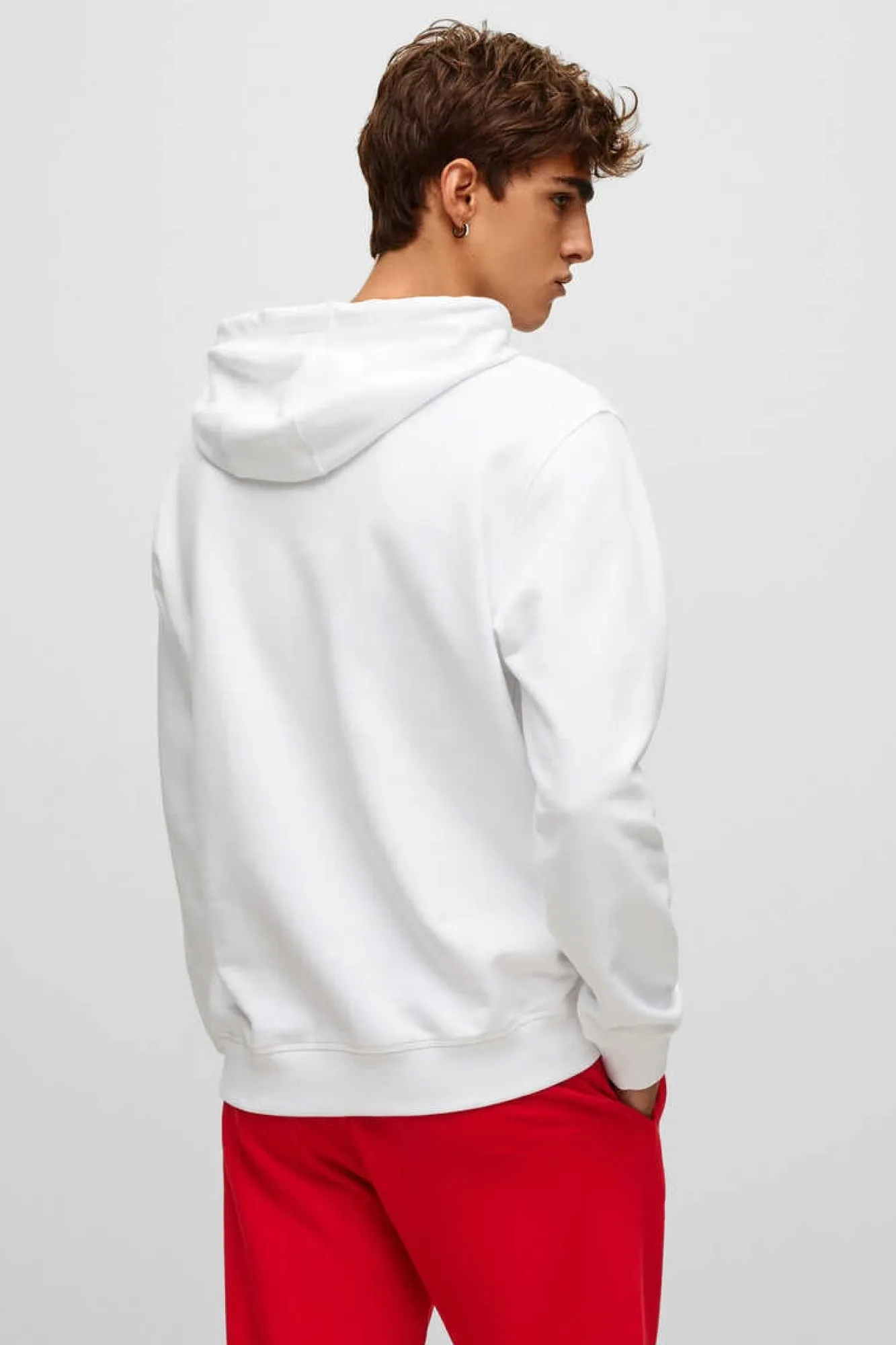 HUGO Camisola De Manga Comprida Branco Clearance