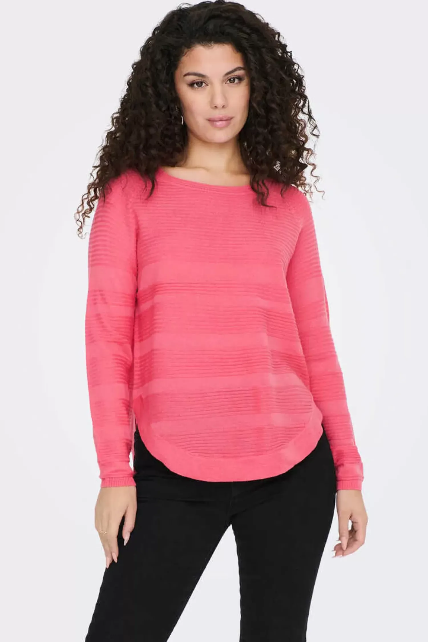 Only Sueteres E Cardigans-Camisola De Manga Comprida E Gola Redonda