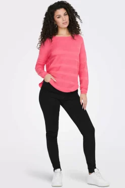 Only Sueteres E Cardigans-Camisola De Manga Comprida E Gola Redonda