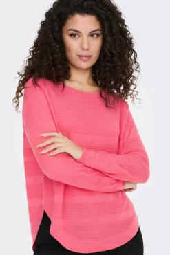 Only Sueteres E Cardigans-Camisola De Manga Comprida E Gola Redonda