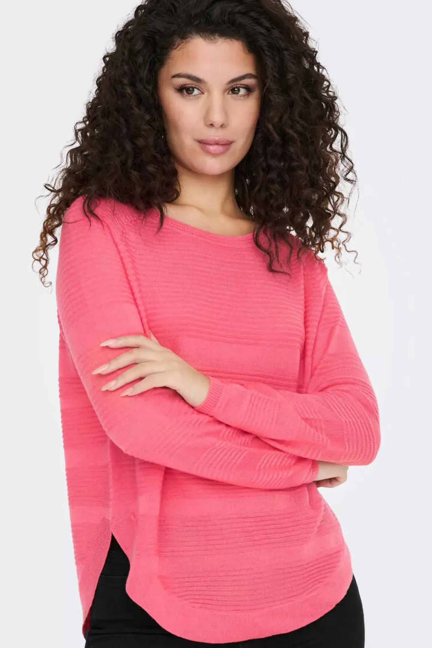 Only Sueteres E Cardigans-Camisola De Manga Comprida E Gola Redonda