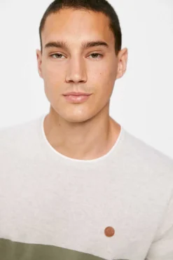 Springfield Camisola De Manga Curta Block Cinza Discount