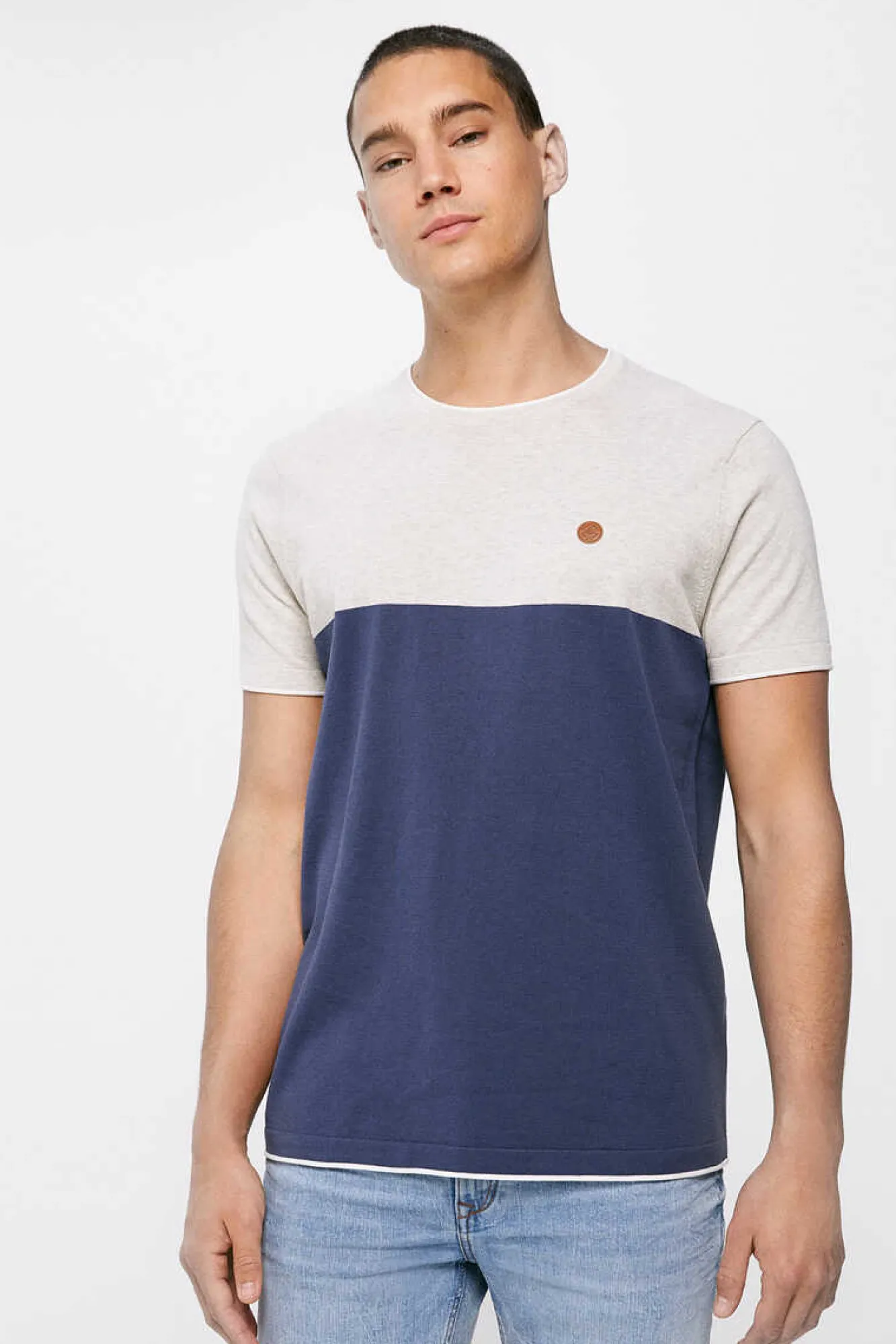 Springfield Camisola De Manga Curta Block Azul Best