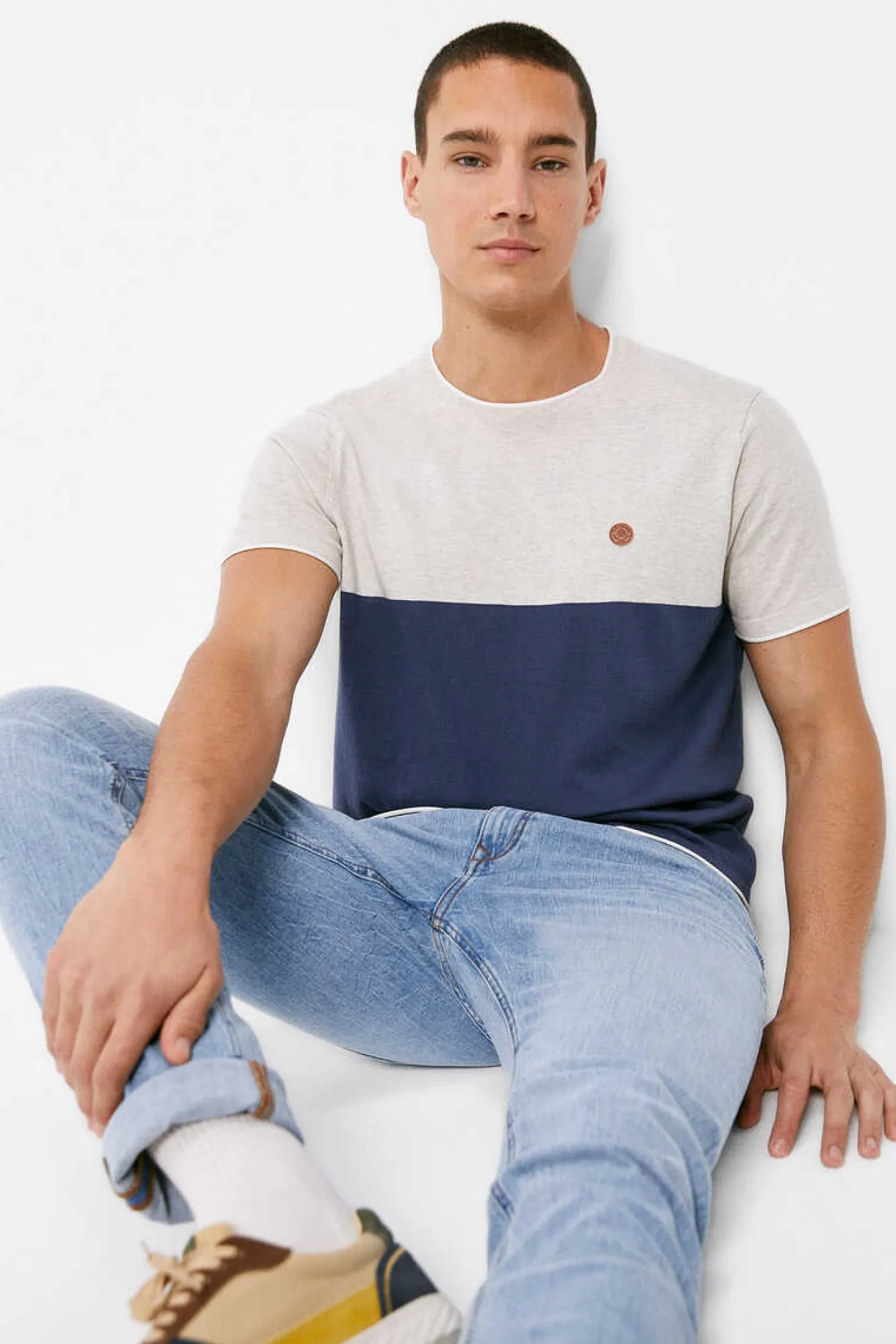 Springfield Camisola De Manga Curta Block Azul Best