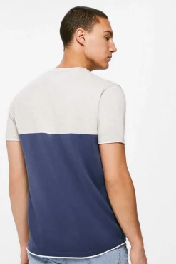 Springfield Camisola De Manga Curta Block Azul Best