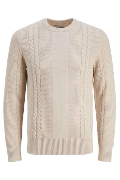 Jack & Jones Camisola De Oitos Gola Redonda Cinza Hot