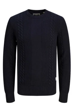 Jack & Jones Camisola De Oitos Gola Redonda Marinho Sale