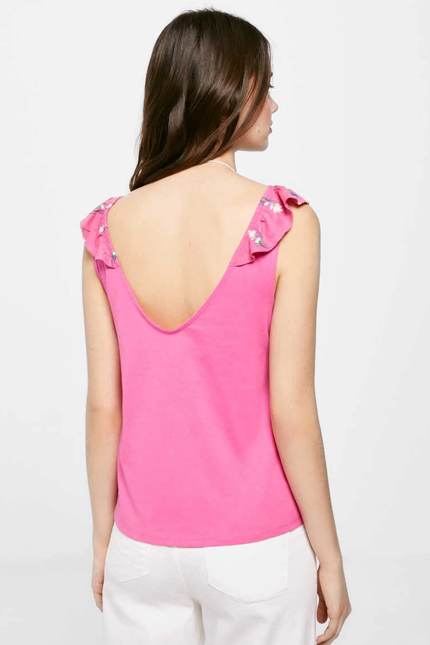 Springfield T-Shirts-Camisola Decote Folho