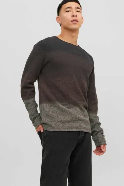 Jack & Jones Camisola Degrade Gola Redonda Castanho Discount