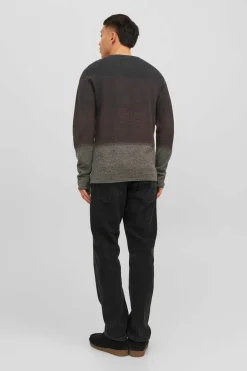 Jack & Jones Camisola Degrade Gola Redonda Castanho Discount