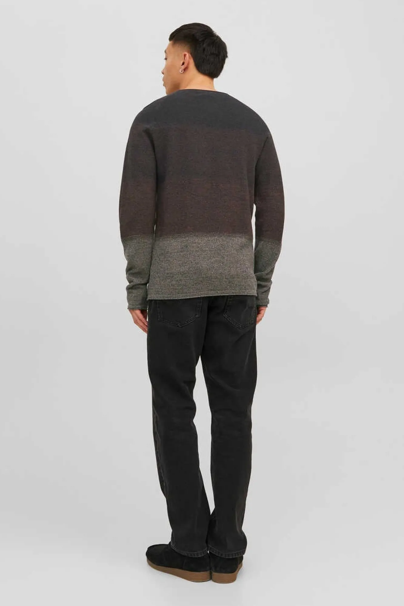 Jack & Jones Camisola Degrade Gola Redonda Castanho Discount