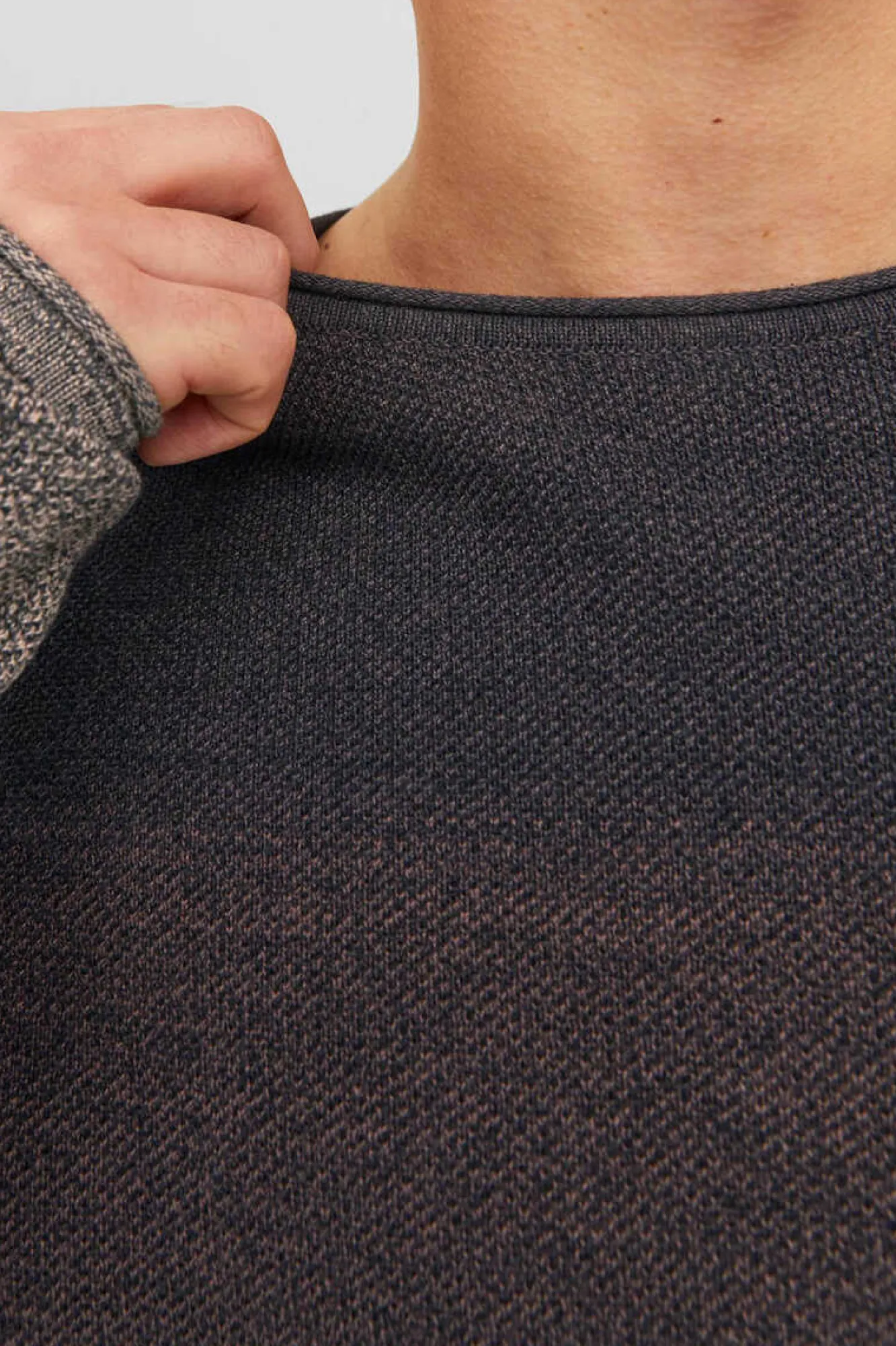 Jack & Jones Camisola Degrade Gola Redonda Castanho Discount