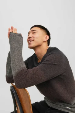 Jack & Jones Camisola Degrade Gola Redonda Castanho Discount