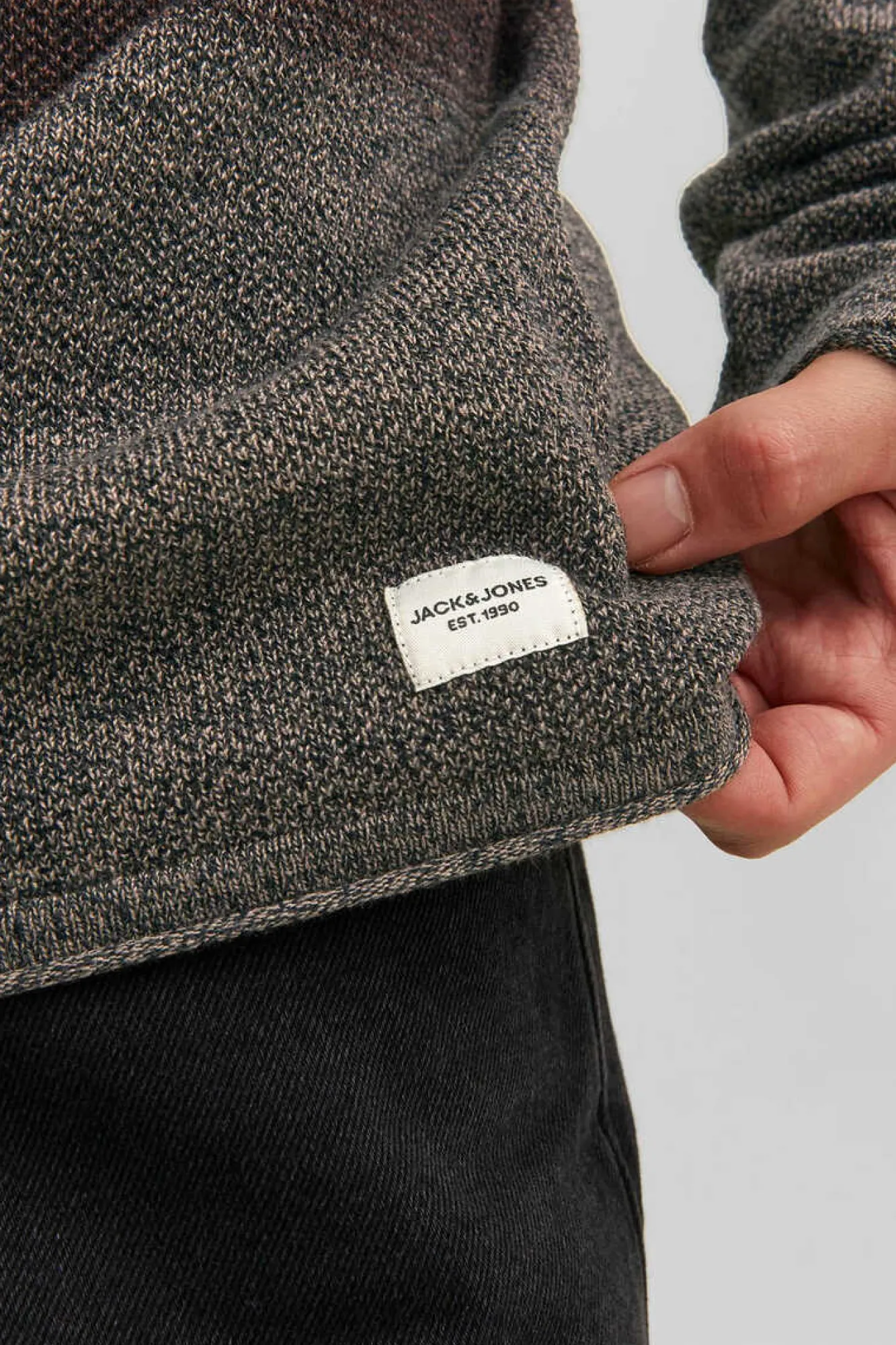 Jack & Jones Camisola Degrade Gola Redonda Castanho Discount