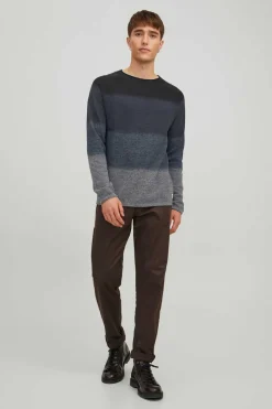 Jack & Jones Camisola Degrade Gola Redonda Marinho New