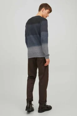 Jack & Jones Camisola Degrade Gola Redonda Marinho New