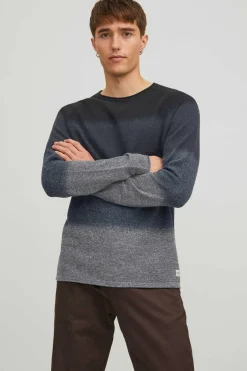 Jack & Jones Camisola Degrade Gola Redonda Marinho New