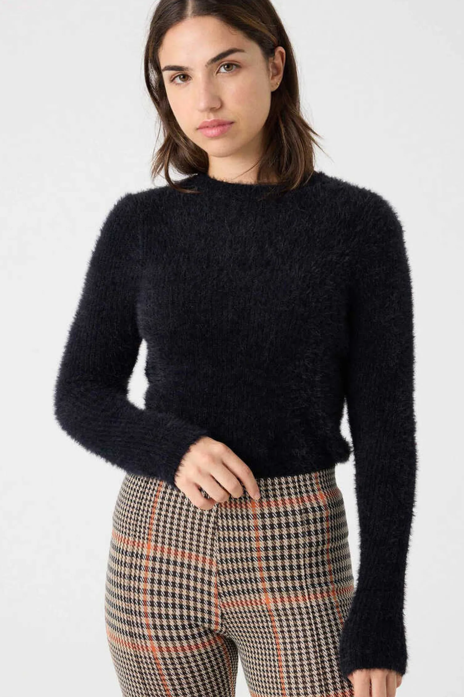 Inside Sueteres E Cardigans-Camisola Efeito Pelo