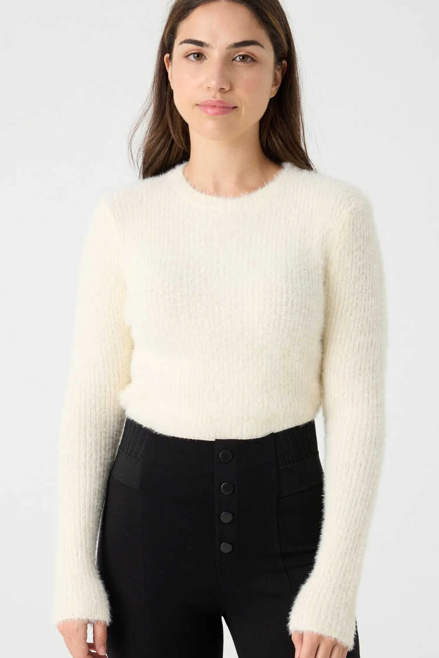 Inside Sueteres E Cardigans-Camisola Efeito Pelo