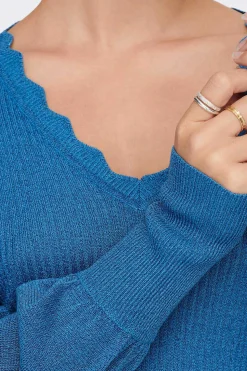 Only Sueteres E Cardigans-Camisola Em Bico Debruada