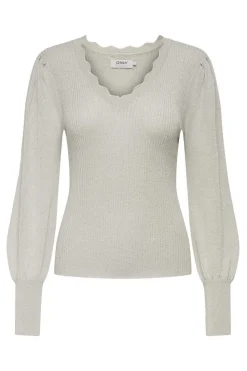 Only Sueteres E Cardigans-Camisola Em Bico Debruada