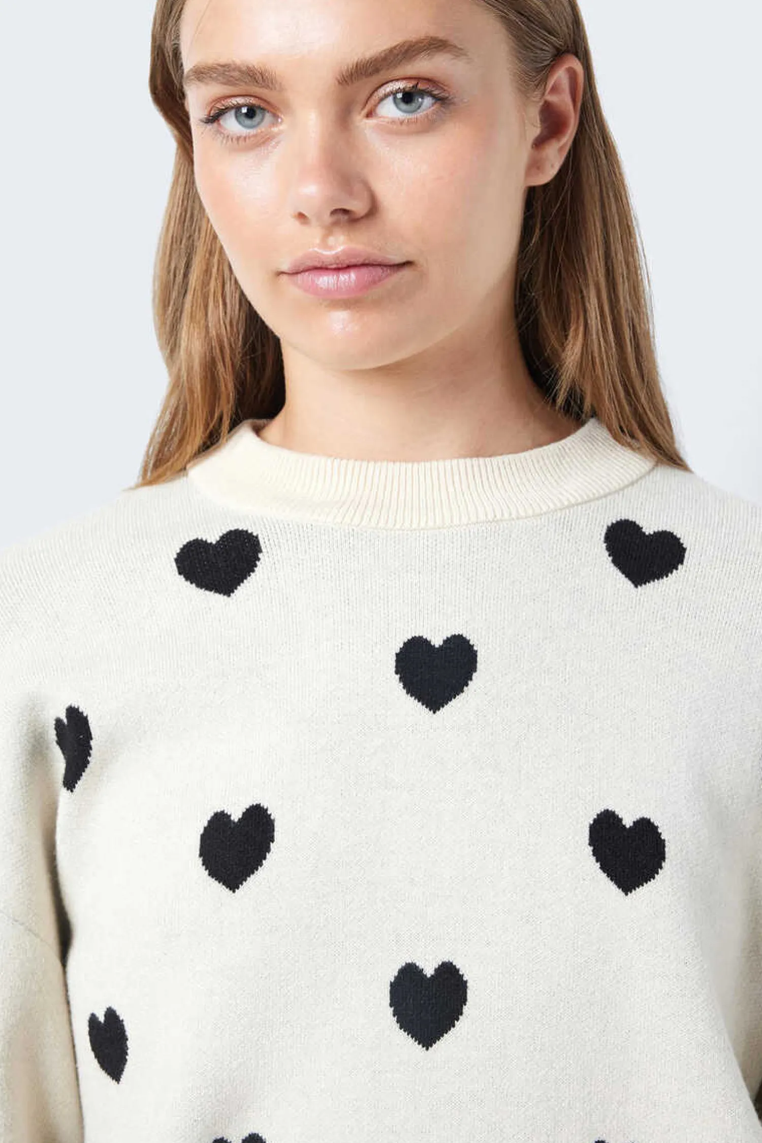 Noisy May Sueteres E Cardigans-Camisola Em Malha De Jacquard