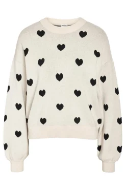 Noisy May Sueteres E Cardigans-Camisola Em Malha De Jacquard