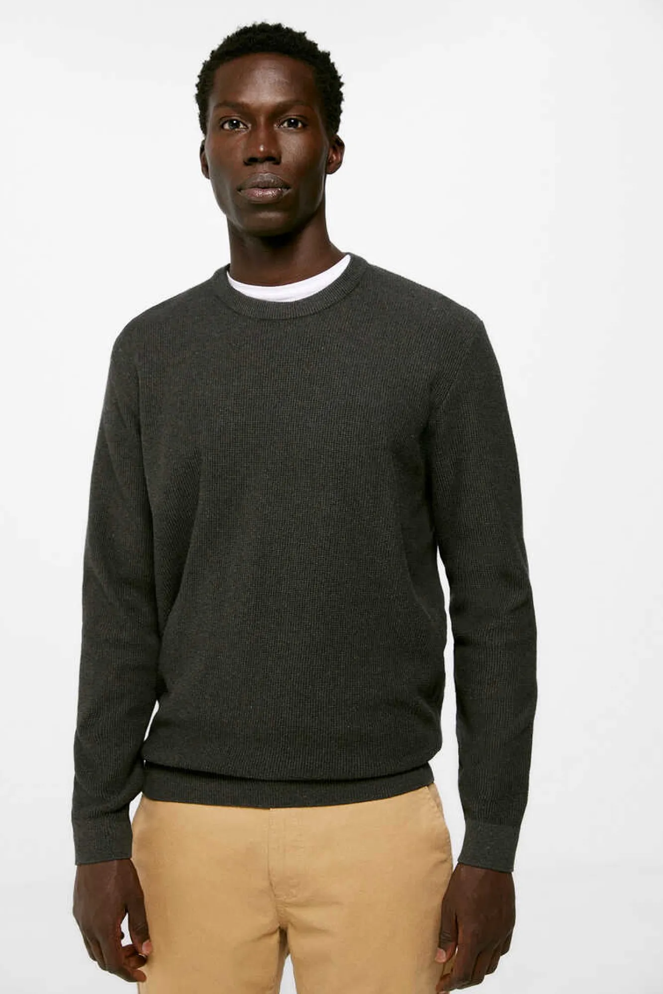 Springfield Camisola Estrutura Cotoveleiras Cinza