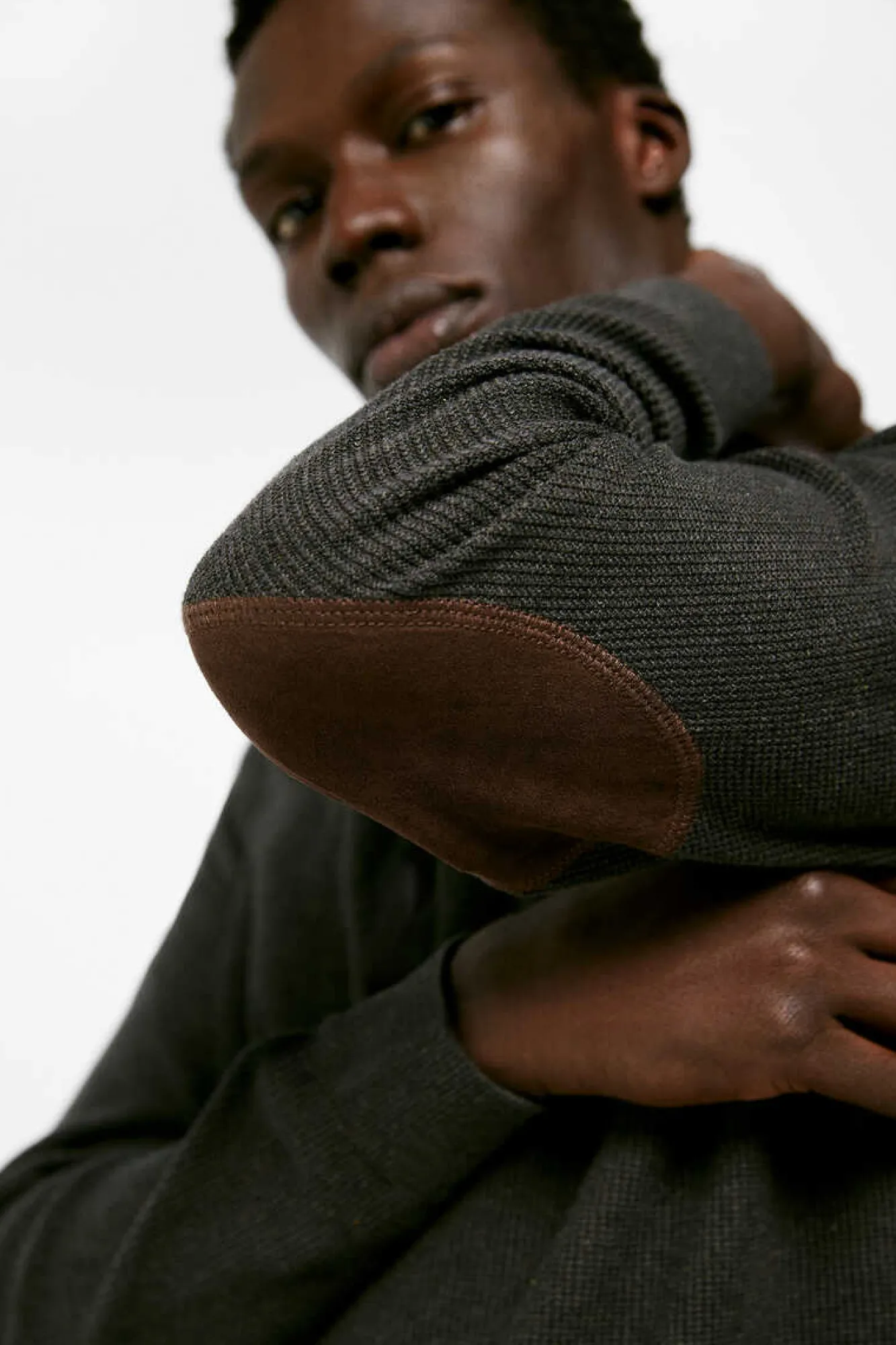 Springfield Camisola Estrutura Cotoveleiras Cinza