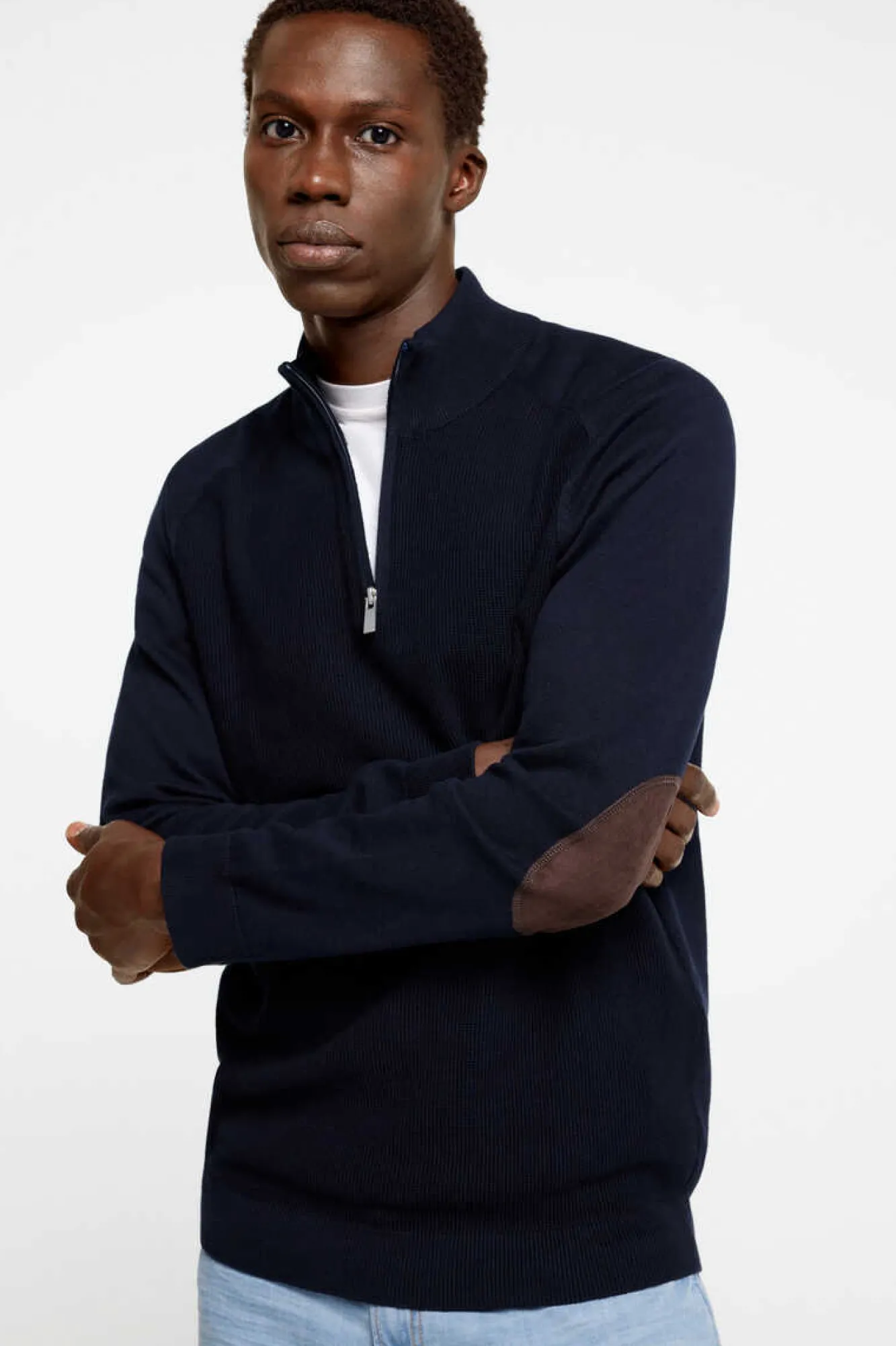 Springfield Camisola Estrutura Cotoveleiras Marinho Sale