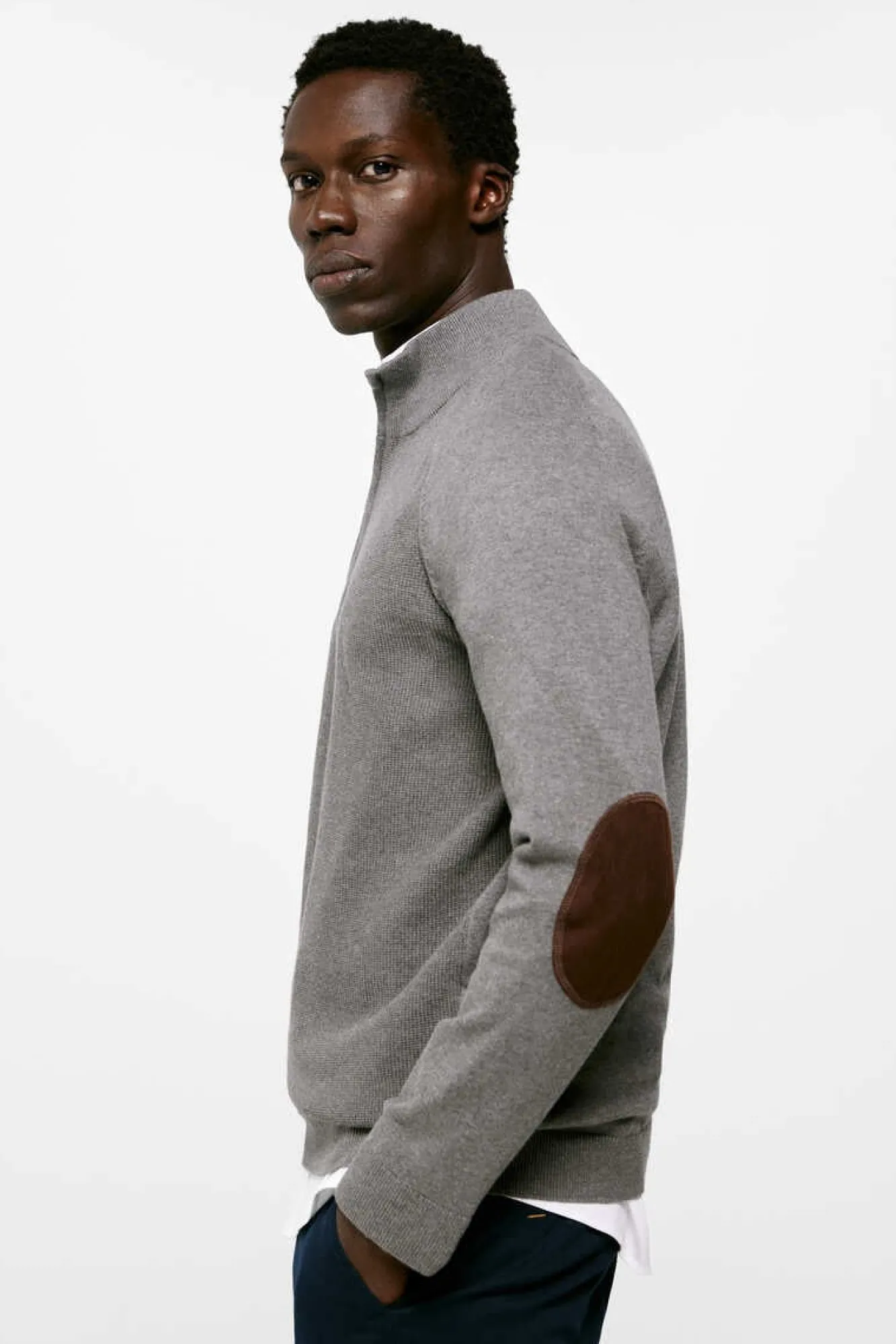 Springfield Camisola Estrutura Cotoveleiras Cinza Sale