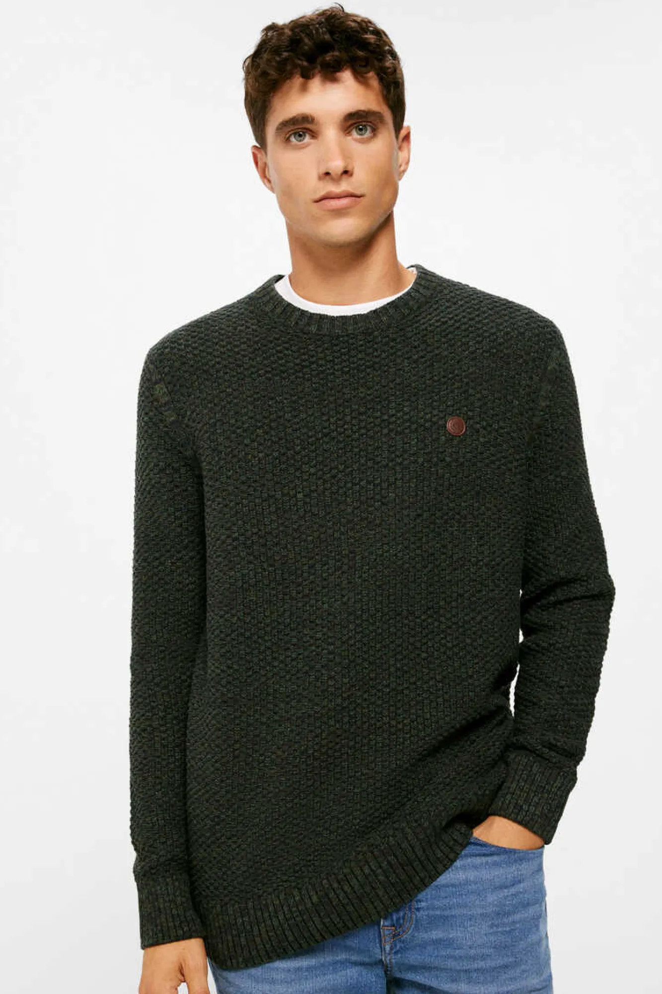 Springfield Camisola Estrutura Fantasia Verde Escuro Outlet