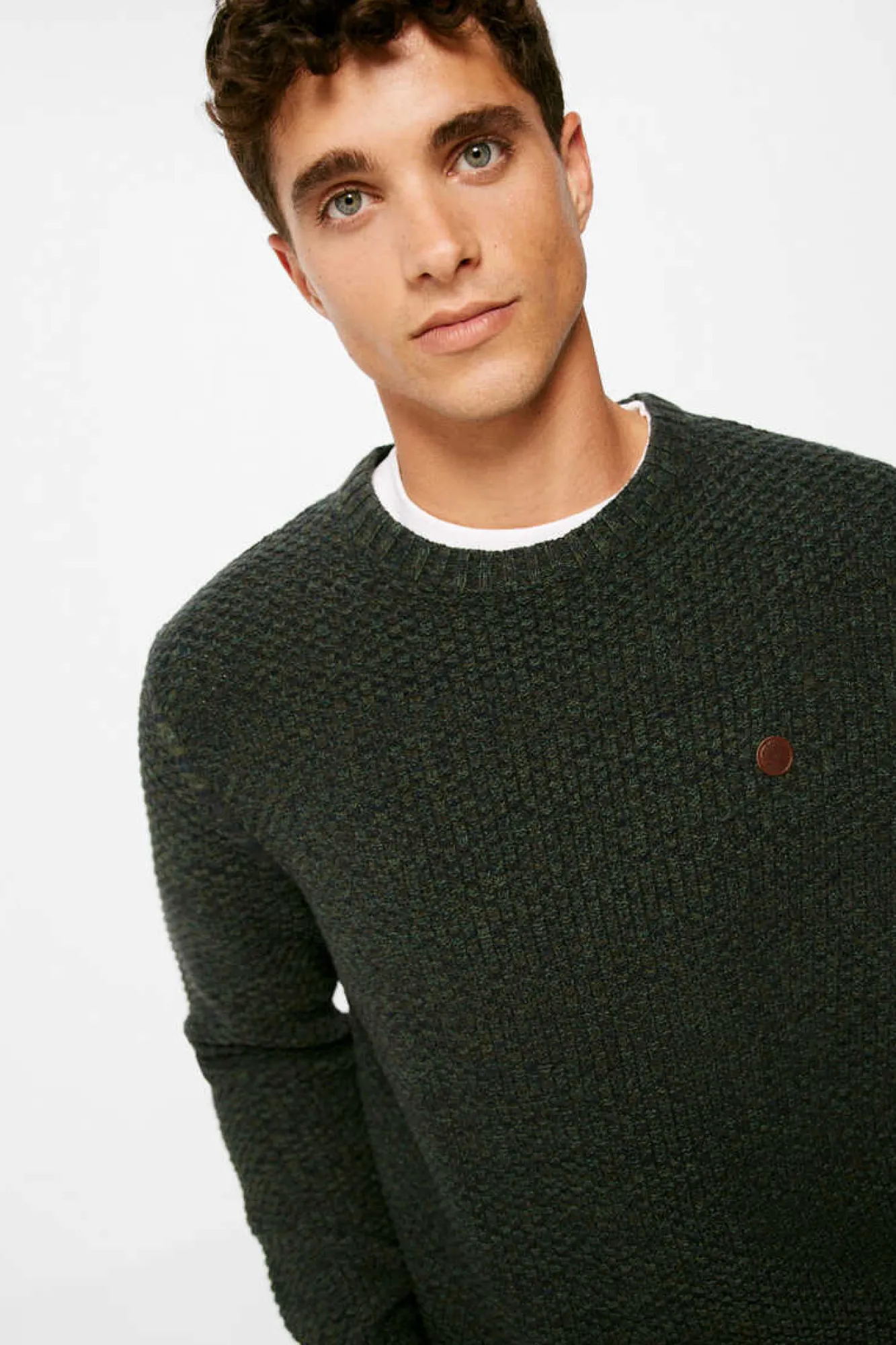 Springfield Camisola Estrutura Fantasia Verde Escuro Outlet