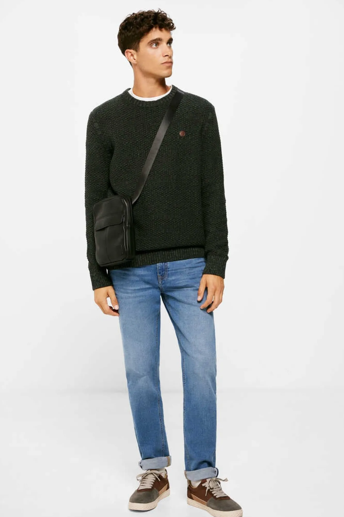 Springfield Camisola Estrutura Fantasia Verde Escuro Outlet