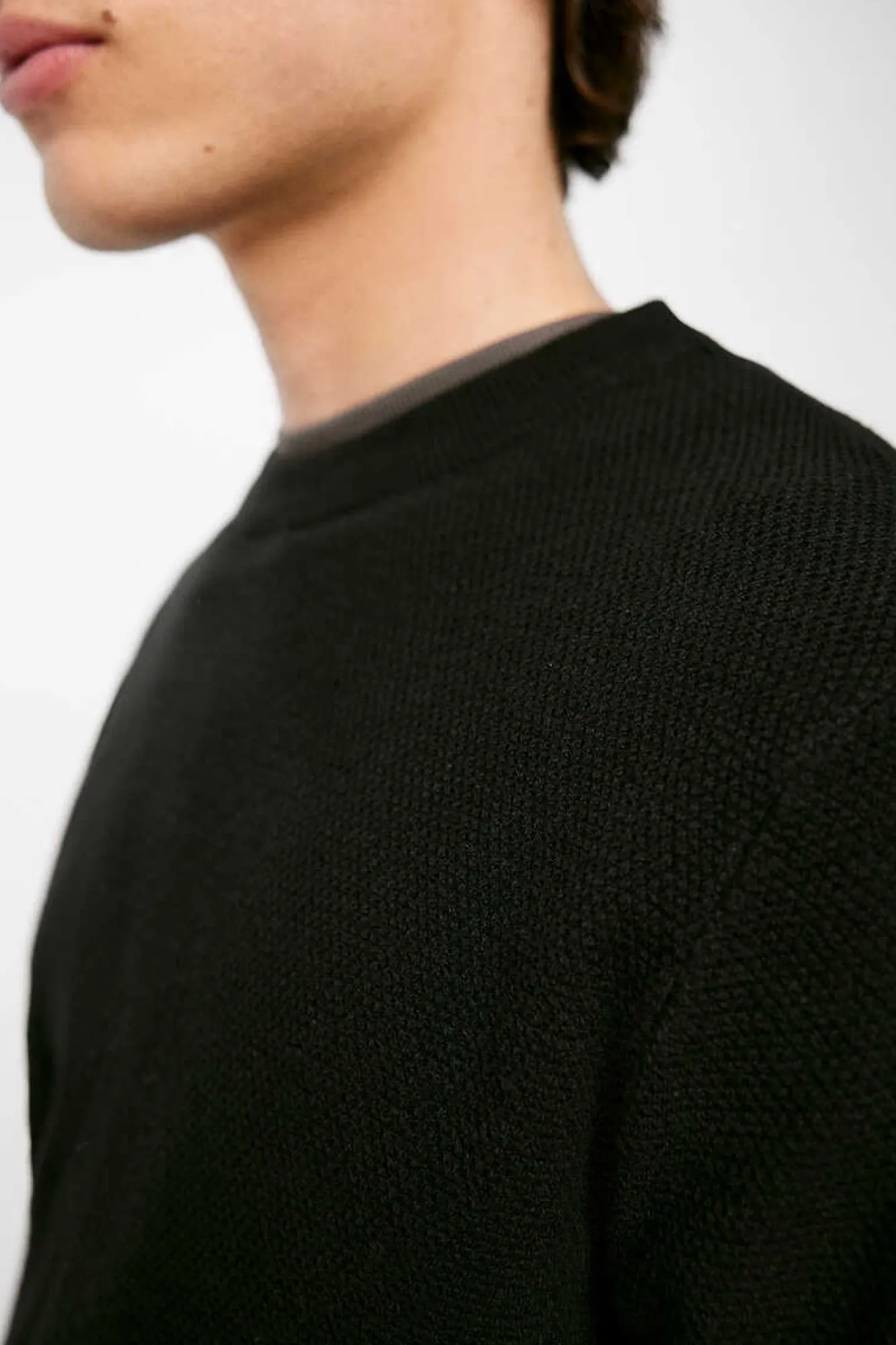 Springfield Camisola Estrutura Fio Torcido Preto Discount