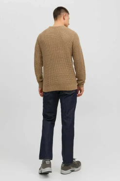 Jack & Jones Camisola Estrutura Gola Redonda Castanho Online