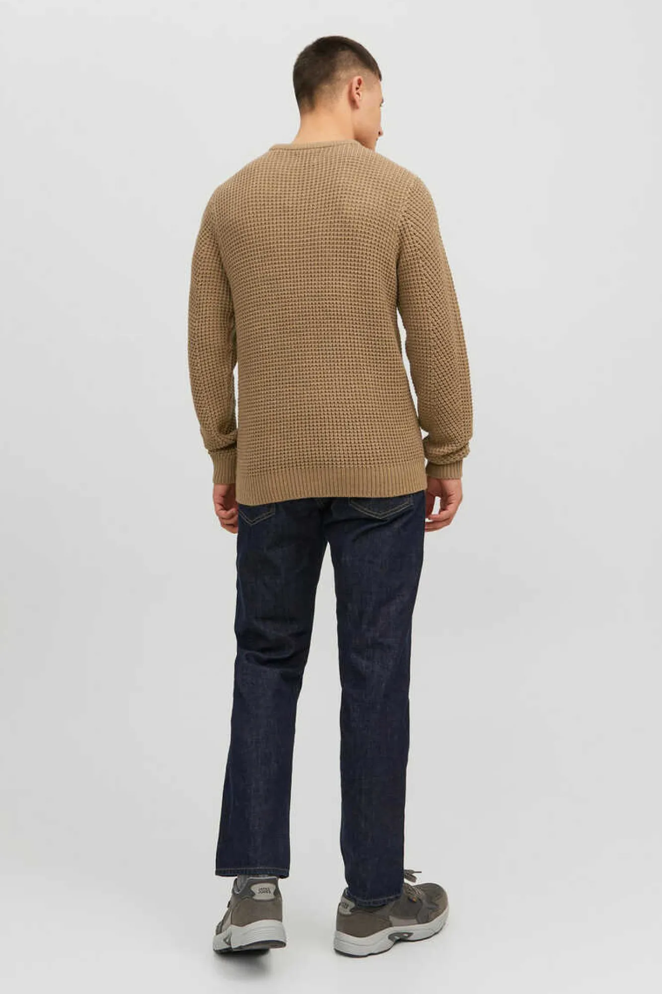 Jack & Jones Camisola Estrutura Gola Redonda Castanho Online