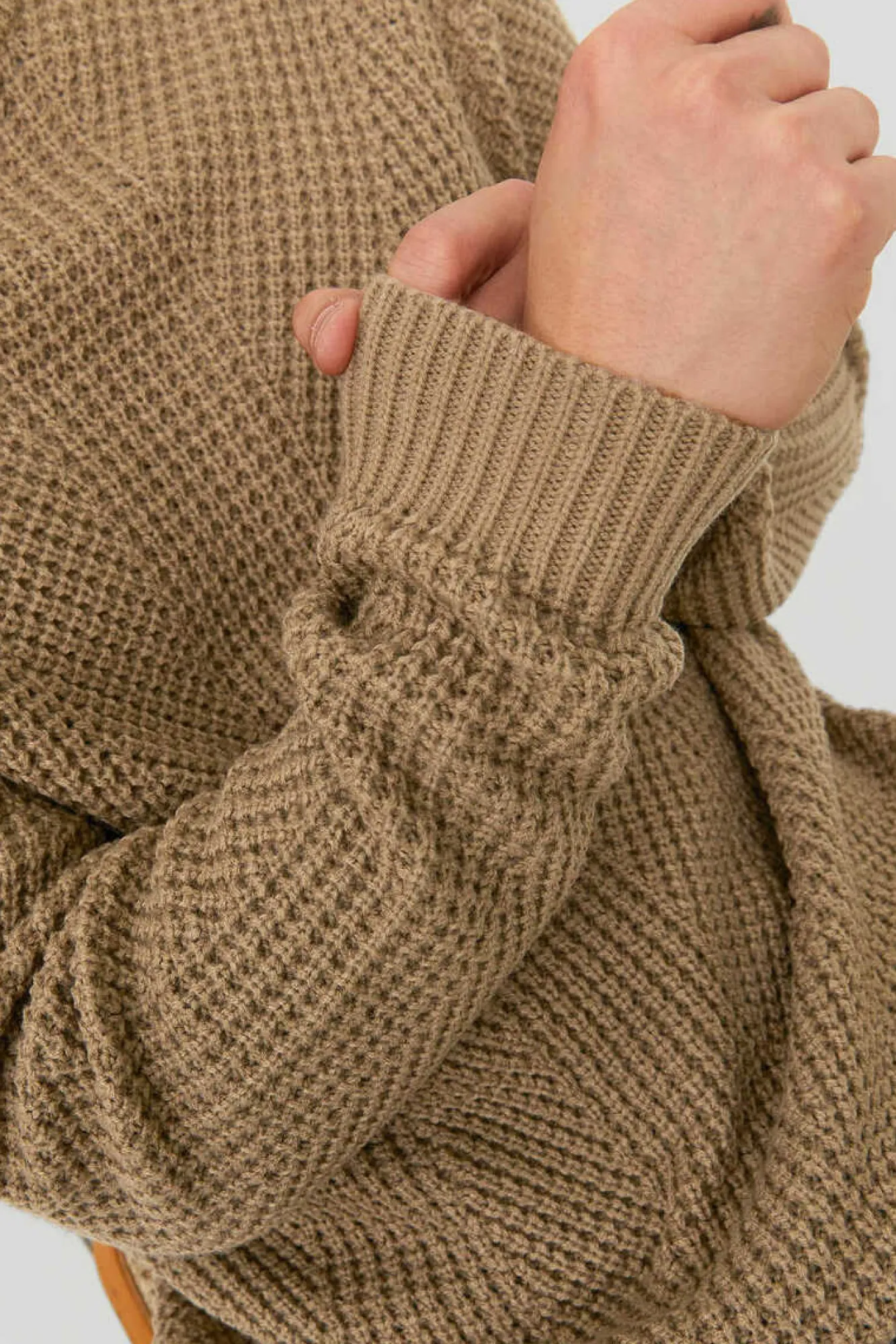 Jack & Jones Camisola Estrutura Gola Redonda Castanho Online