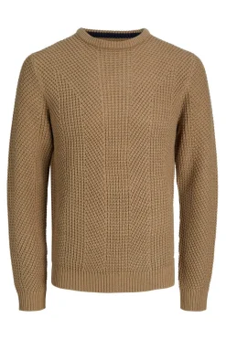 Jack & Jones Camisola Estrutura Gola Redonda Castanho Online